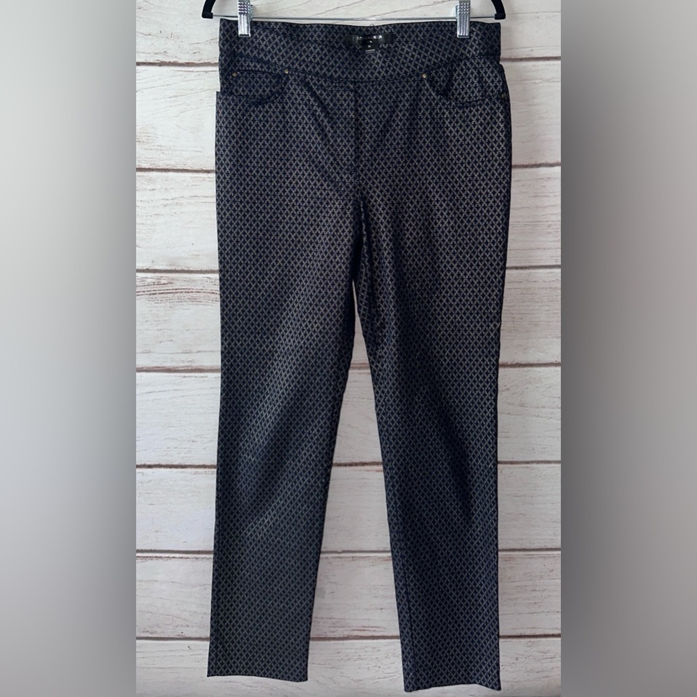 89th & Madison Metallic Print Skinny Pants – Size M Office Church School Classic